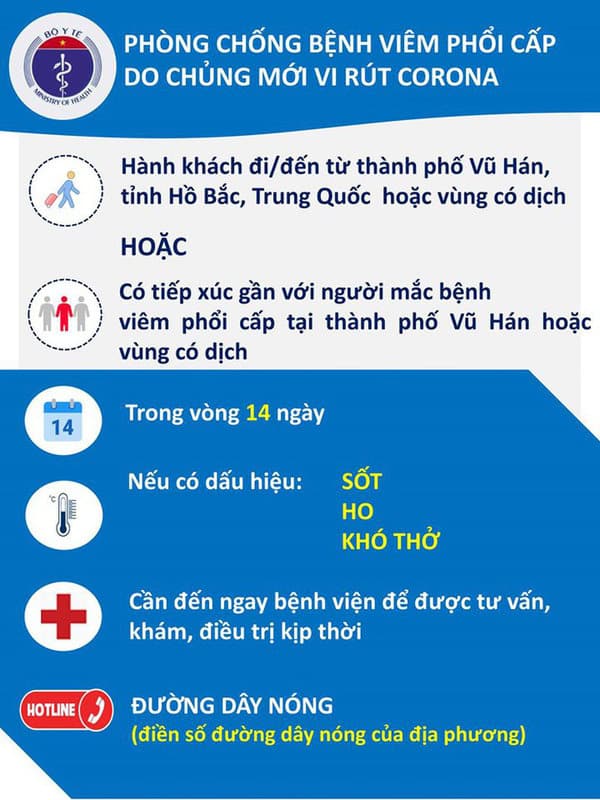 Khuyến cáo của Bộ Y tế để phòng chống dịch bệnh