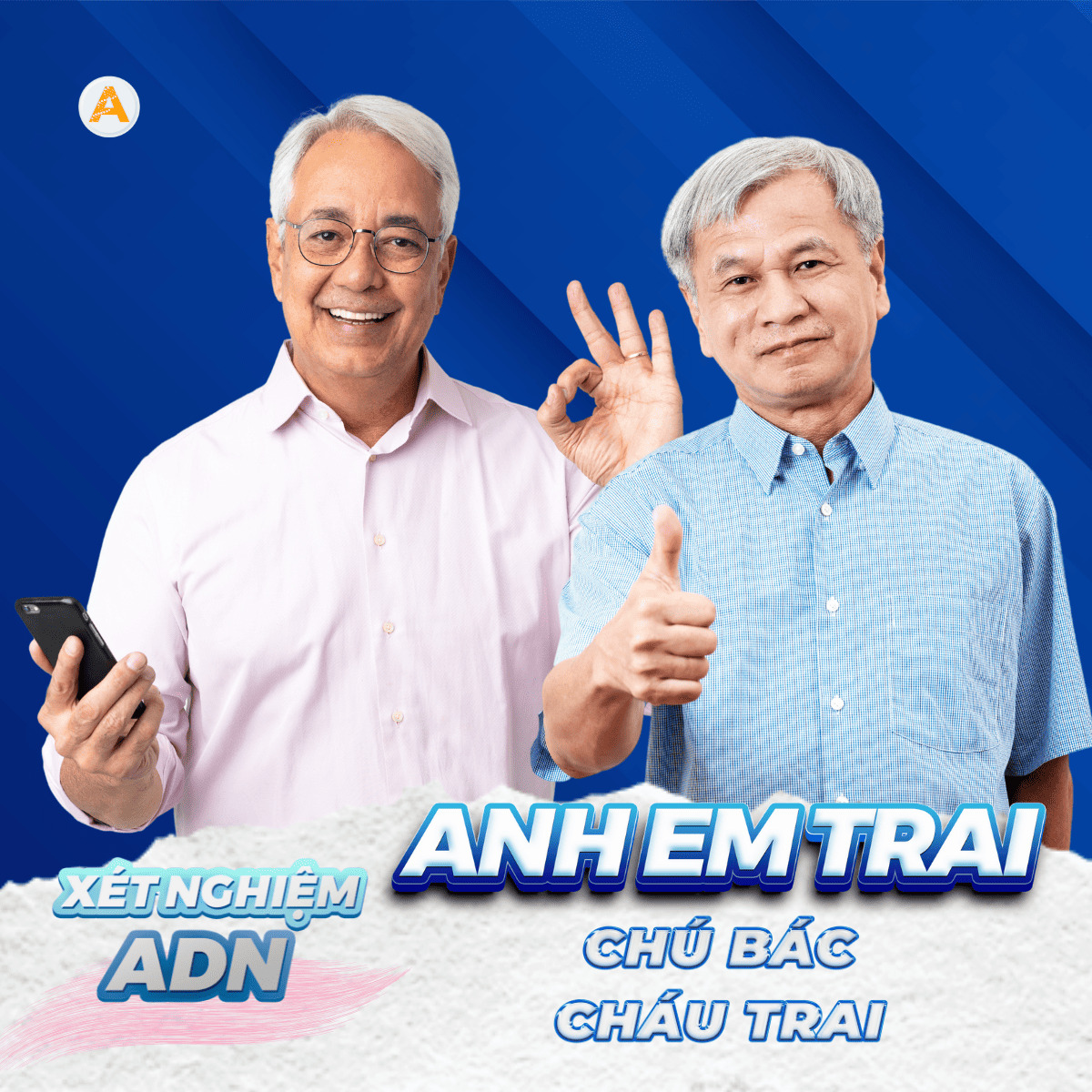 Xét nghiệm chú/bác – cháu